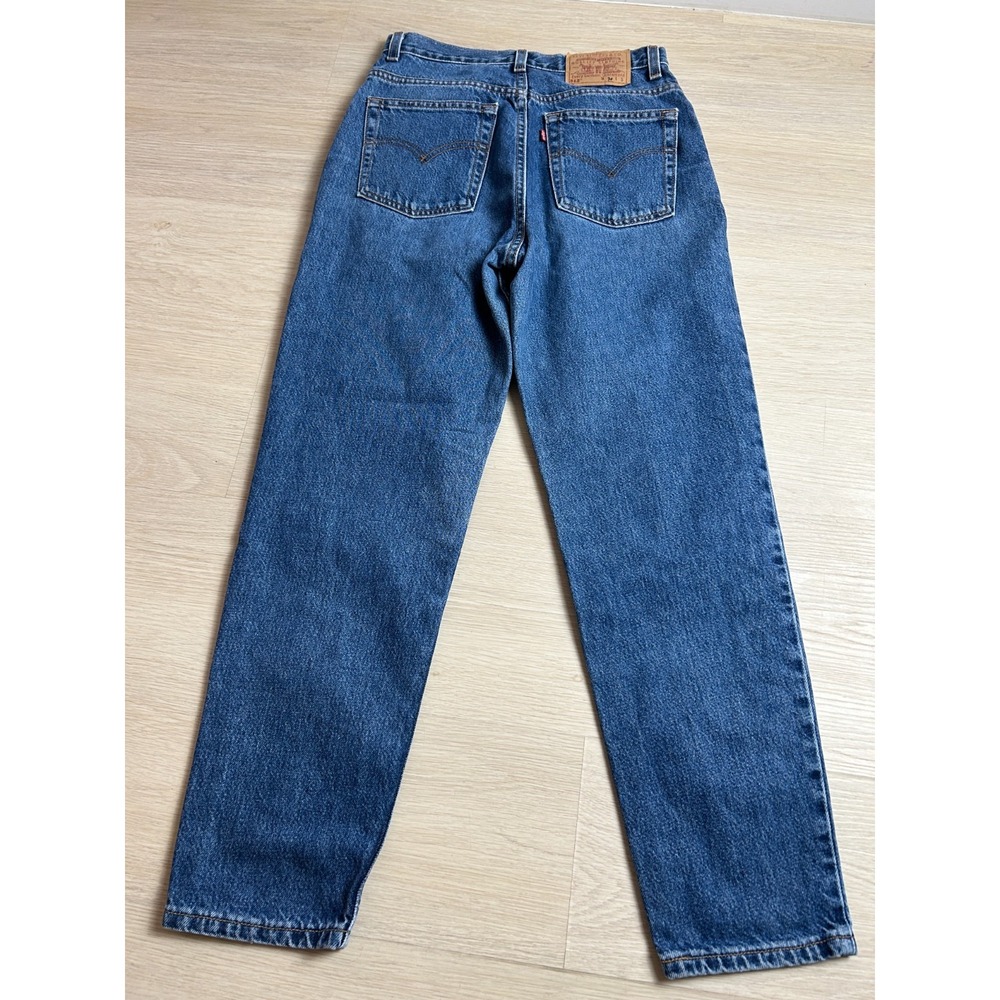 Vintage Levis 512 Jeans Womens 10 Short USA Made High Waisted Tapered Denim Mom
